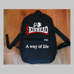 Skinhead a Way of Life jednoduchý ľahký ruksak, rozmery pri plnom obsahu cca: 40x27x10cm materiál 100%polyester